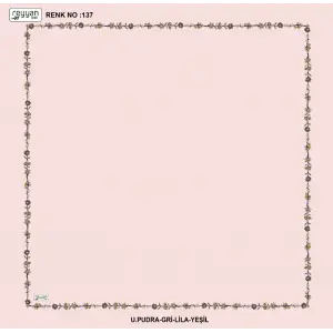 Reyyan İpek 100 cm Desenli Oyalık Yazma (ryyn-449-18)