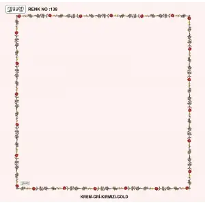 Reyyan İpek 100 cm Desenli Oyalık Yazma (ryyn-449-19)