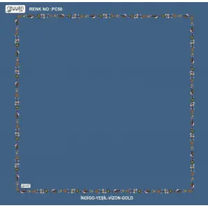 Reyyan İpek 100 cm Desenli Oyalık Yazma (ryyn-449-20)