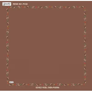 Reyyan İpek 100 cm Desenli Oyalık Yazma (ryyn-449-22)