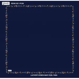 Reyyan İpek 100 cm Desenli Oyalık Yazma (ryyn-449-25)