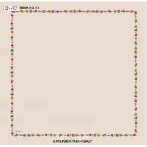 Reyyan İpek 100 cm Desenli Oyalık Yazma (ryyn-449-26)