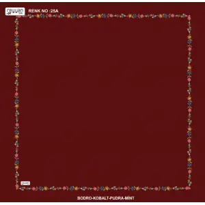 Reyyan İpek 100 cm Desenli Oyalık Yazma (ryyn-449-28)