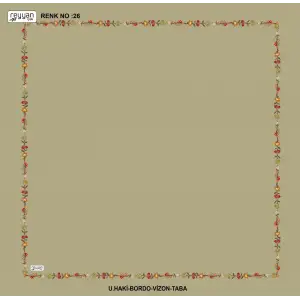 Reyyan İpek 100 cm Desenli Oyalık Yazma (ryyn-449-29)