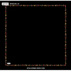 Reyyan İpek 100 cm Desenli Oyalık Yazma (ryyn-449-31)