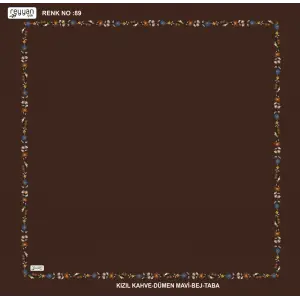 Reyyan İpek 100 cm Desenli Oyalık Yazma (ryyn-449-36)