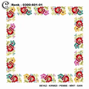 Cenk 100cm Ortası Boş Oyalık Yazma (Cnk-601-01)