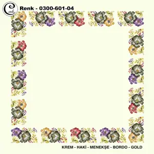 Cenk 100cm Ortası Boş Oyalık Yazma (Cnk-601-04)