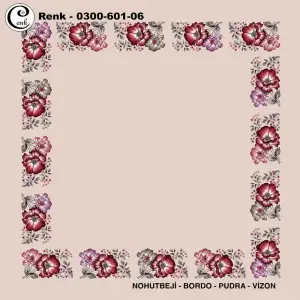 Cenk 100cm Ortası Boş Oyalık Yazma (Cnk-601-06)