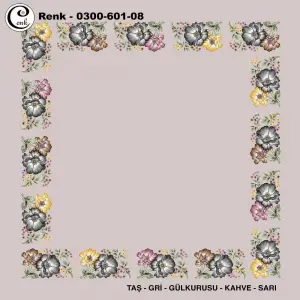 Cenk 100cm Ortası Boş Oyalık Yazma (Cnk-601-08)