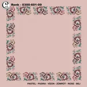 Cenk 100cm Ortası Boş Oyalık Yazma (Cnk-601-09)