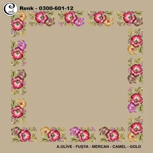 Cenk 100cm Ortası Boş Oyalık Yazma (Cnk-601-12)