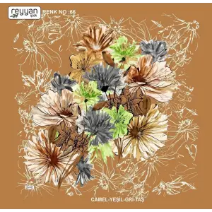 Reyyan İpek 100 cm Desenli Oyalık Yazma (ryyn-450-07)