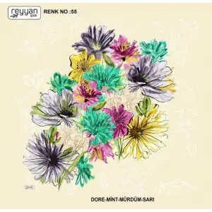 Reyyan İpek 100 cm Desenli Oyalık Yazma (ryyn-450-10)