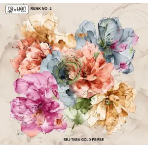 Reyyan İpek 100 cm Desenli Oyalık Yazma (ryyn-451-11)