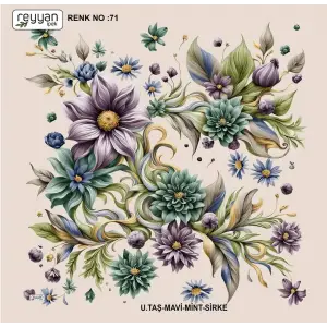 Reyyan İpek 100 cm Desenli Oyalık Yazma (ryyn-452-06)