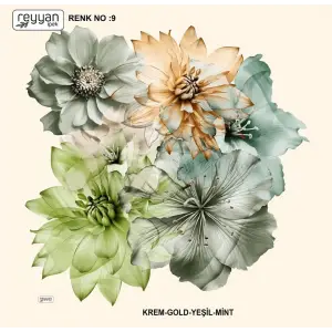 Reyyan İpek 100 cm Desenli Oyalık Yazma (ryyn-453-05)