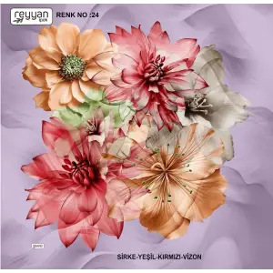 Reyyan İpek 100 cm Desenli Oyalık Yazma (ryyn-453-12)