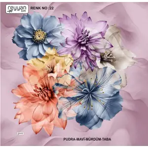 Reyyan İpek 100 cm Desenli Oyalık Yazma (ryyn-453-13)