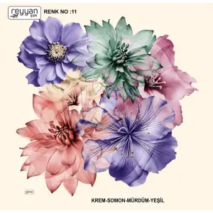 Reyyan İpek 100 cm Desenli Oyalık Yazma (ryyn-453-16)