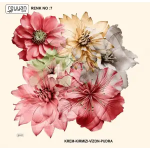 Reyyan İpek 100 cm Desenli Oyalık Yazma (ryyn-453-20)