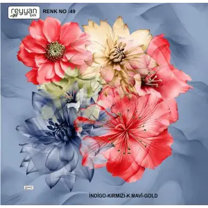 Reyyan İpek 100 cm Desenli Oyalık Yazma (ryyn-453-21)