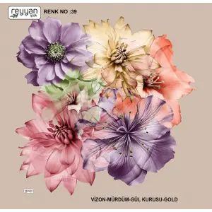 Reyyan İpek 100 cm Desenli Oyalık Yazma (ryyn-453-22)