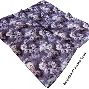 Bonjela El Dikişli Dijital Soft Eşarp-soft58-02