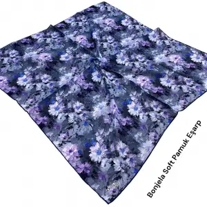 Bonjela El Dikişli Dijital Soft Eşarp-soft58-07