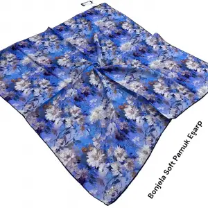 Bonjela El Dikişli Dijital Soft Eşarp-soft58-08
