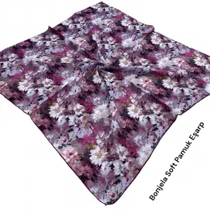 Bonjela El Dikişli Dijital Soft Eşarp-soft58-13
