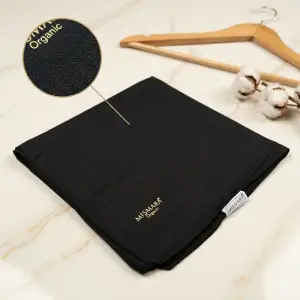 Mismara Organik Pamuk Eşarp -(Siyah)-(MOE01-01)