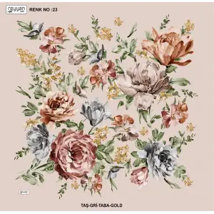 Reyyan İpek 100 cm Desenli Oyalık Yazma (ryyn-454-35)