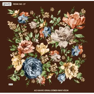 Reyyan İpek 100 cm Desenli Oyalık Yazma (ryyn-454-26)