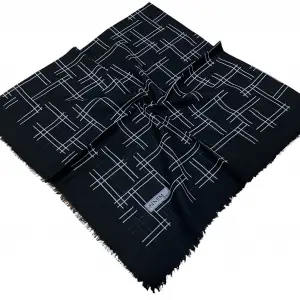 Sinem Dimi Pamuk Eşarp -(Siyah-Gri Serisi) -(FE542-11)