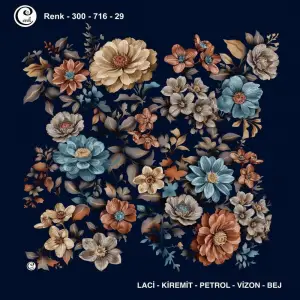 Cenk 100 cm Desenli Oyalık Yazma (Cnk-716-29)