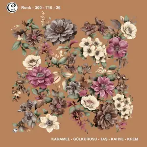 Cenk 100 cm Desenli Oyalık Yazma (Cnk-716-26)