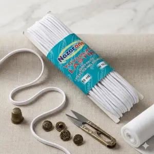 Nazarone Yuvarlak Bebek Lastikleri 10m. Beyaz (ti01-06)