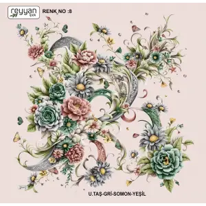 Reyyan Desenli Oyalık Yazma (ryyn-400-21)