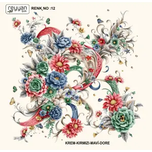 Reyyan Desenli Oyalık Yazma (ryyn-400-25)