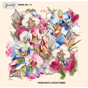 Reyyan İpek 100 cm Oyalık Yazma (ryyn-370-04)