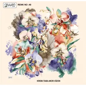 Reyyan İpek 100 cm Oyalık Yazma (ryyn-370-07)