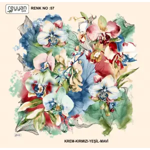 Reyyan İpek 100 cm Oyalık Yazma (ryyn-370-18)