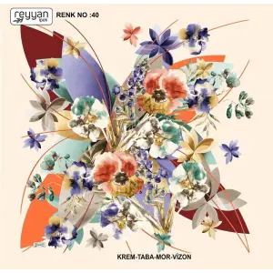 Reyyan İpek 100 cm Oyalık Yazma (ryyn-373-13)