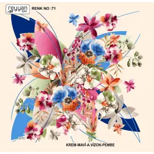 Reyyan İpek 100 cm Oyalık Yazma (ryyn-373-26)