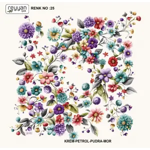 Reyyan İpek 100 cm Oyalık Yazma (ryyn-388-06)