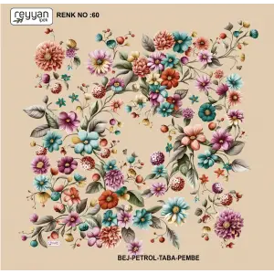 Reyyan İpek 100 cm Oyalık Yazma (ryyn-388-11)