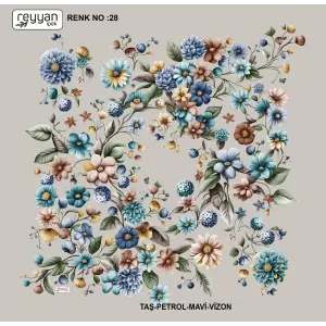 Reyyan İpek 100 cm Oyalık Yazma (ryyn-388-20)