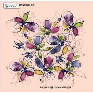Reyyan İpek 100 cm Oyalık Yazma (ryyn-397-13)