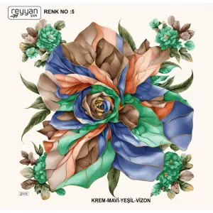 Reyyan İpek 100 cm Oyalık Yazma (ryyn-398-03)